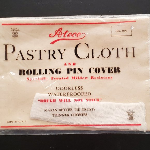 Ateco #690 Pastry Cloth and Rolling Pin Cover Set - Picture 2 of 5